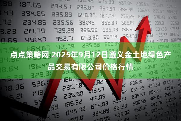 点点策略网 2025年9月12日遵义金土地绿色产品交易有限公司价格行情