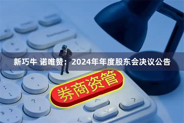 新巧牛 诺唯赞：2024年年度股东会决议公告