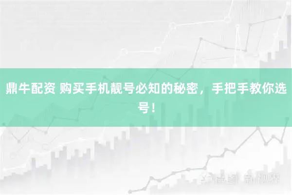 鼎牛配资 购买手机靓号必知的秘密，手把手教你选号！